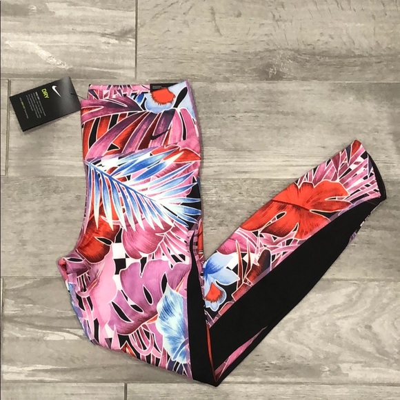 Nike 7/8 Mid-Rise Tropical Floral Print - Picture 6 of 8